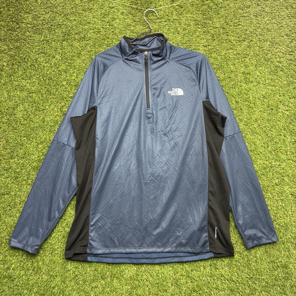 The North Face Flashdry Shirt Mens XL Performance Longsleeve 1/4 Zip Hiking